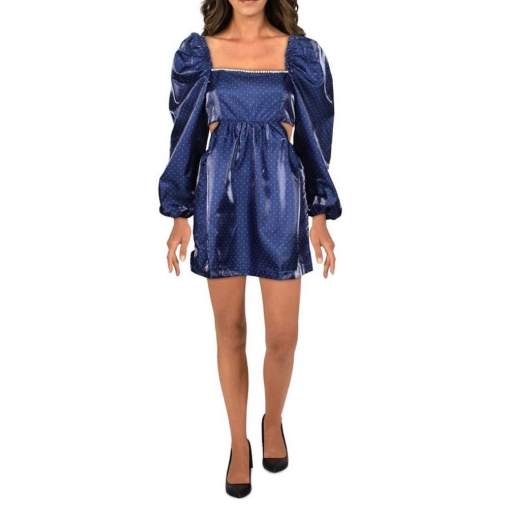 Danielle Bernstein Womens Navy Mini Cocktail And … - image 1